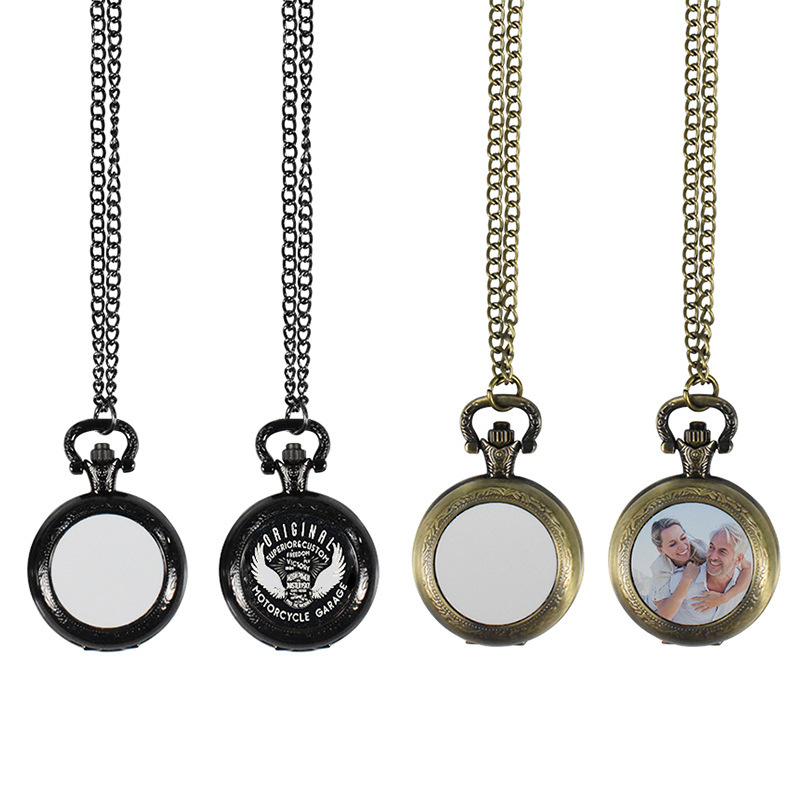 Old Fashioned Glass - Maßgefertigte Vintage Metall-Taschenuhr Anhänger-Halskette Klassische Uhren-Halskette