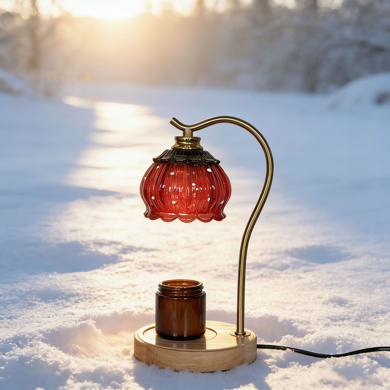 Old Fashioned Glass - Nordische Glas-Kerzenerwärmer-Lampe Retro Schlafzimmer Atmosphäre Nachtlicht