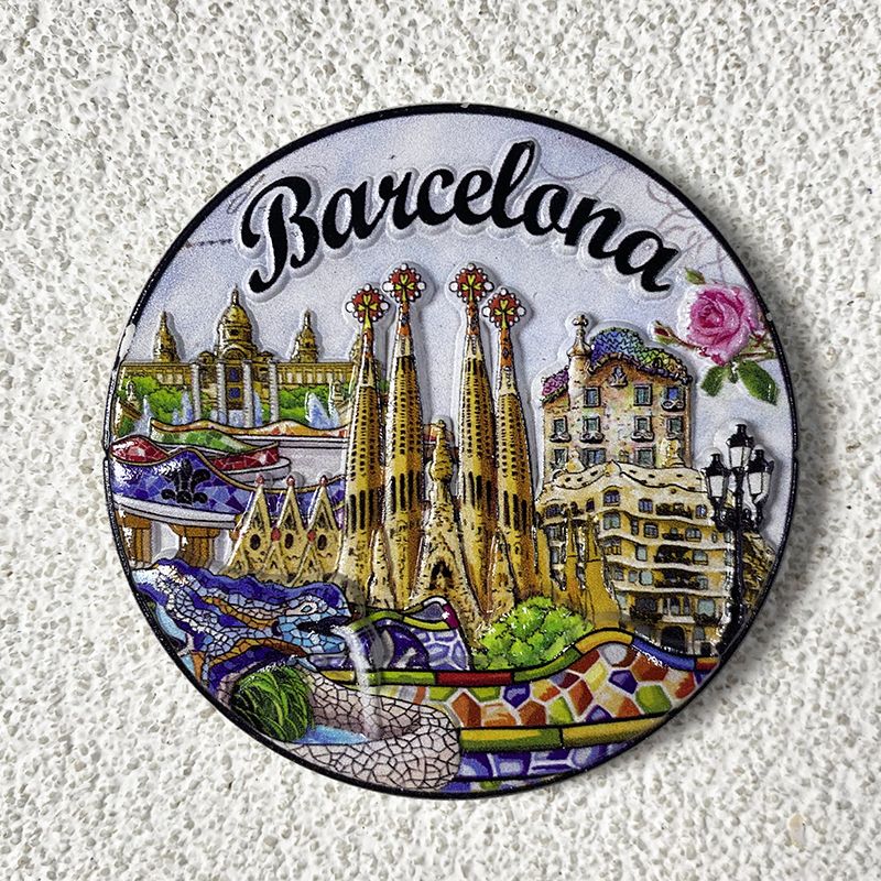 Home Barcelona - Barcelona Tourist Gedenkhandwerk, kreative runde Platte,