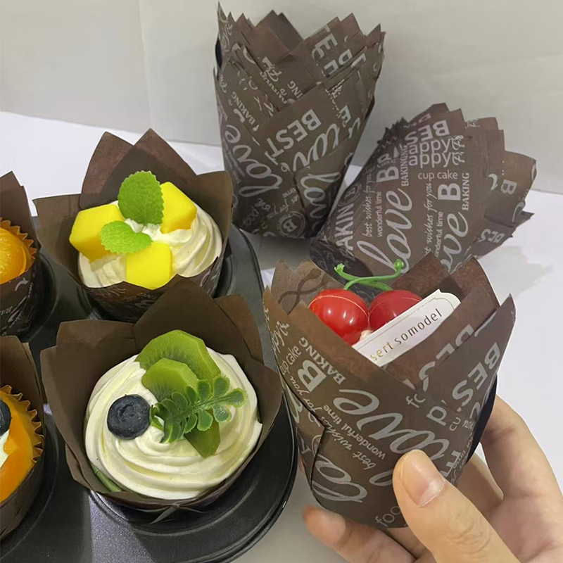 Home Barista - 50 Stück/100 Stück Kuchenpapierförmchen mit Kaffeemotiv,