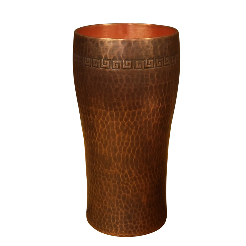 Mule Copper Mug - Reine Kupfer-Kaffeetasse 500ml Handgehämmerte Gravierte Tumbler
