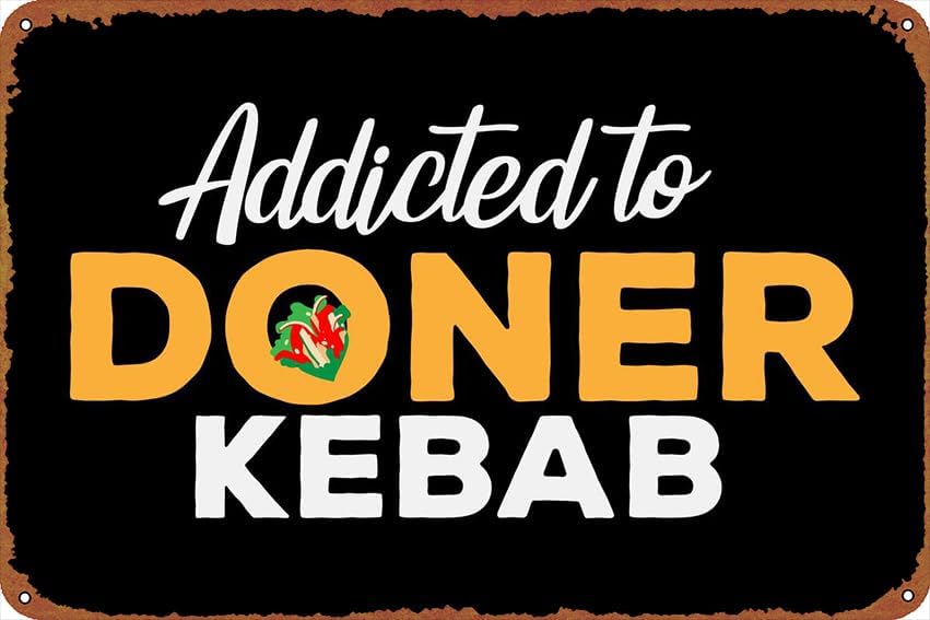 Home Bar And Restaurant - „To Doner Kebab“-Poster, Vintage-Blechschild für Zuhause,