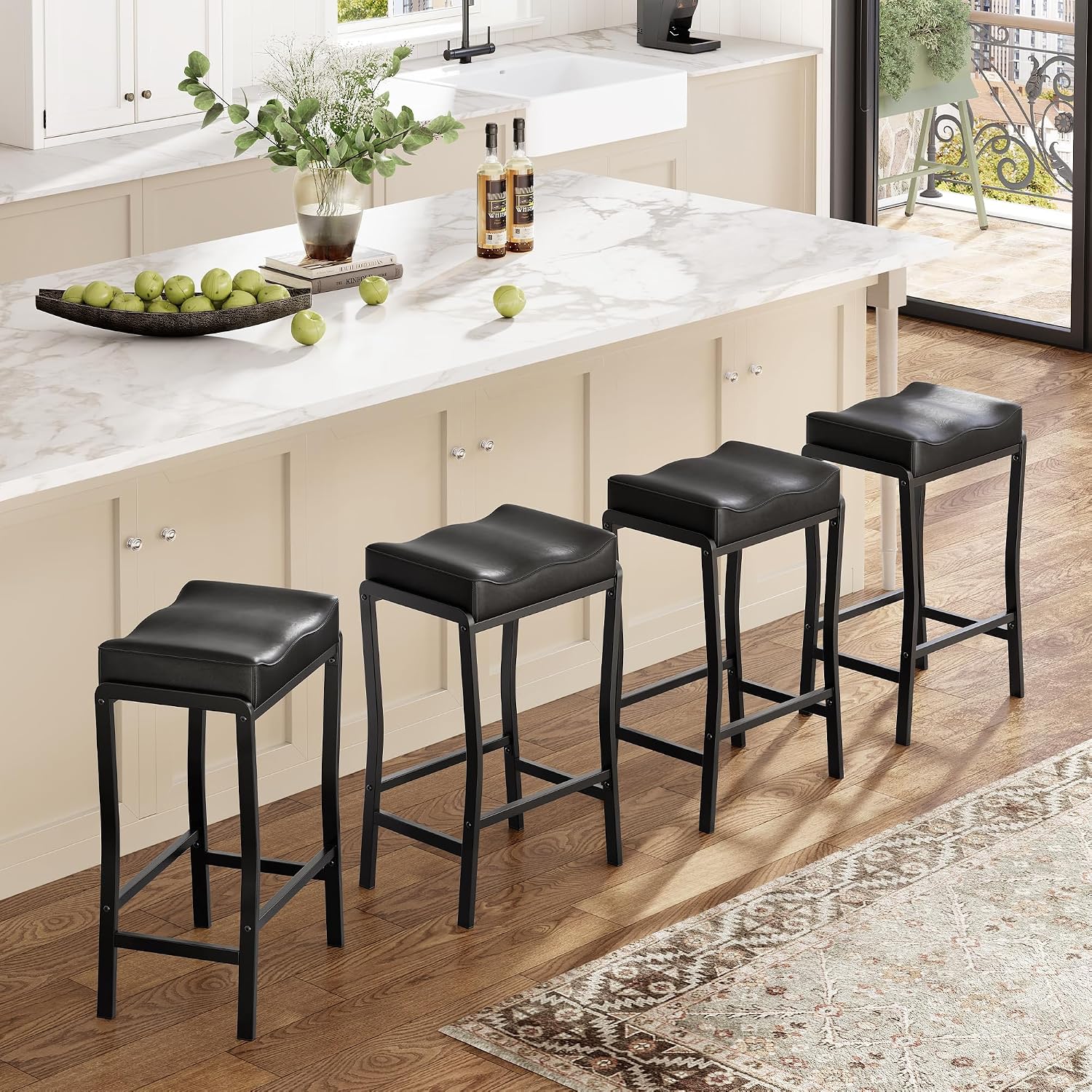 Home Bar Seating - Barhocker in Thekenhöhe, Set mit 1/2/4