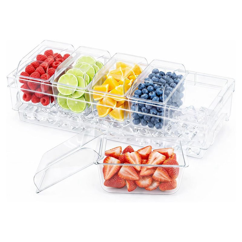 Garnish Tray Set - ABGH – Party- und Barzubehör: Tacos-Servierset,