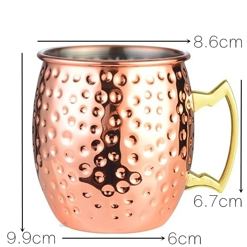 4 Stück 550ml gehämmerte, kupf – Mule Copper Mug Bewertung und Preis