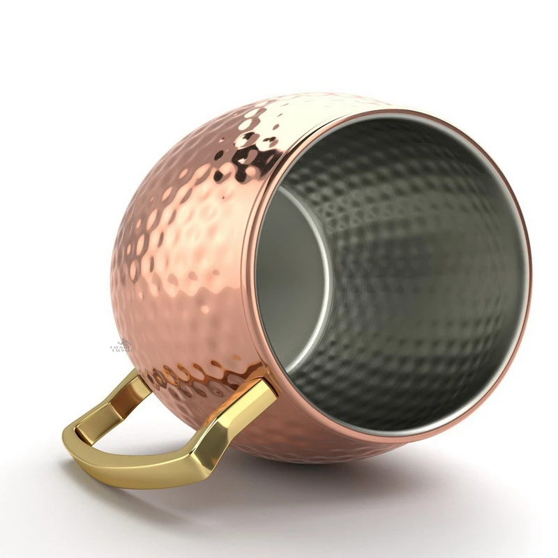 4 Stück 550ml gehämmerte, kupf – Mule Copper Mug Bewertung und Preis