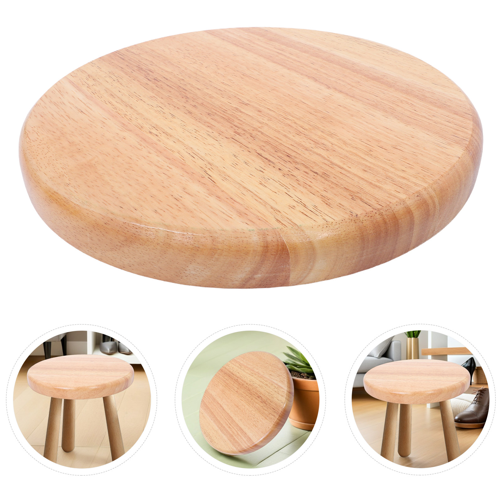 Runder Holzhocker-Ersatzsitz a – Home Bar Stools Bewertung und Preis