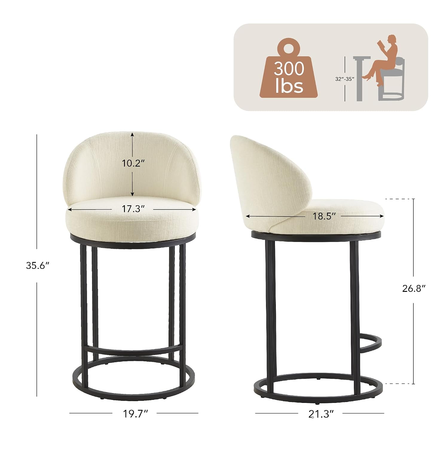 Gepolsterte Drehbare Barhocker – Home Bar Stools Bewertung und Preis