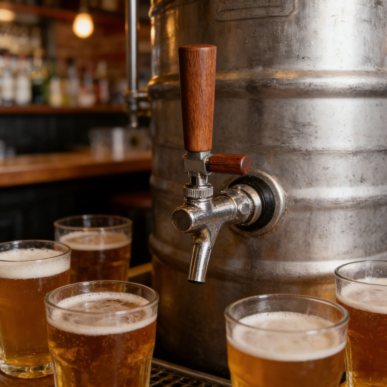 Rustikaler Bierhahn-Griff aus  – Home Bar And Restaurant Bewertung und Preis