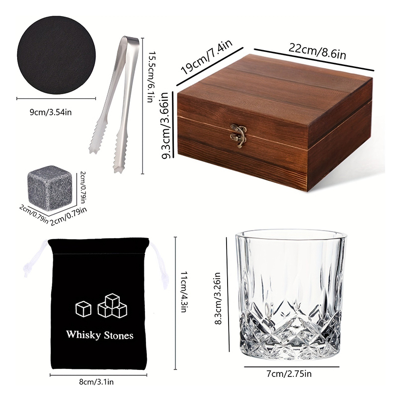 Whiskey-Steine Geschenkset, 8  – Highball Glass Set Bewertung und Preis