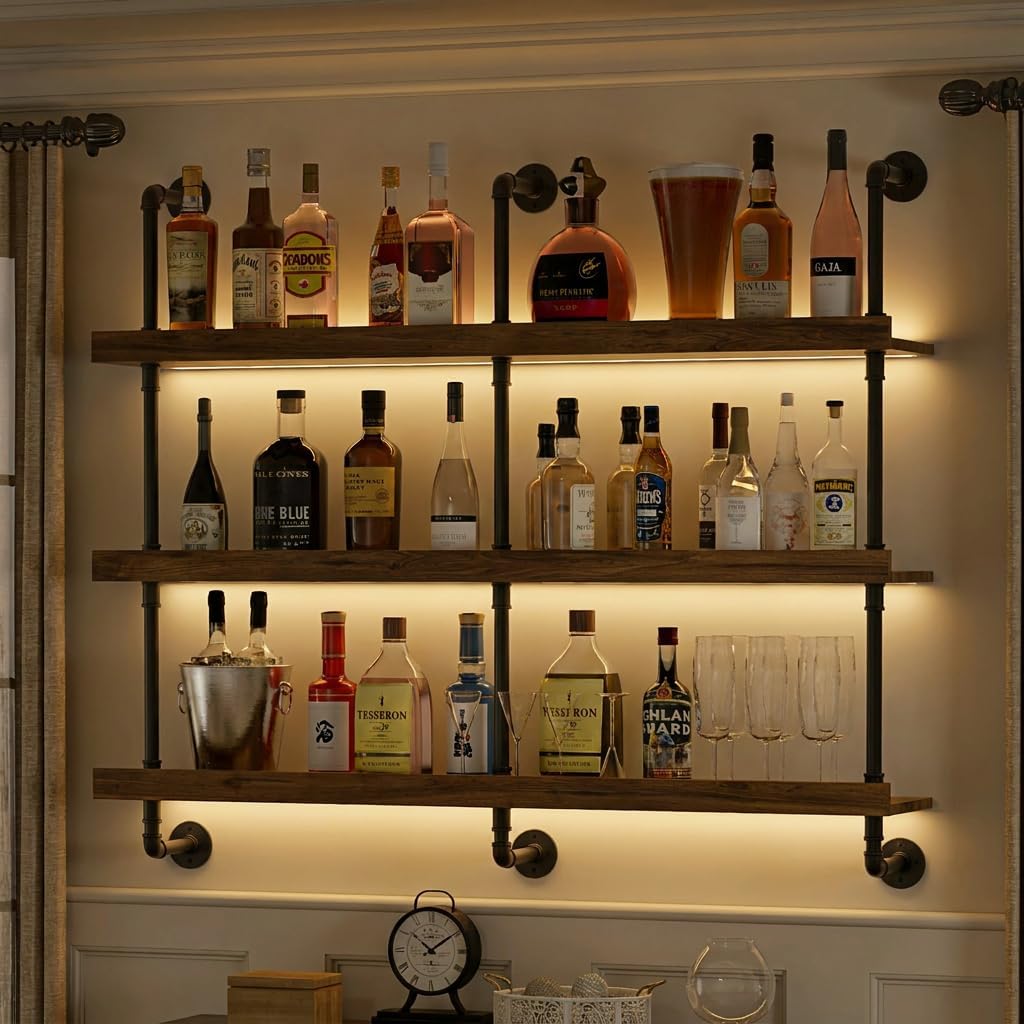 Wandmontiertes Weinregal mit L – Home Bar Stand Bewertung und Preis