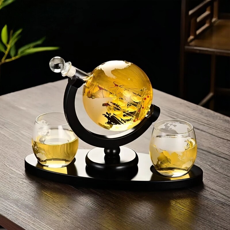 Dekoratives Globus-Weindekante – Home Bar Stand Bewertung und Preis