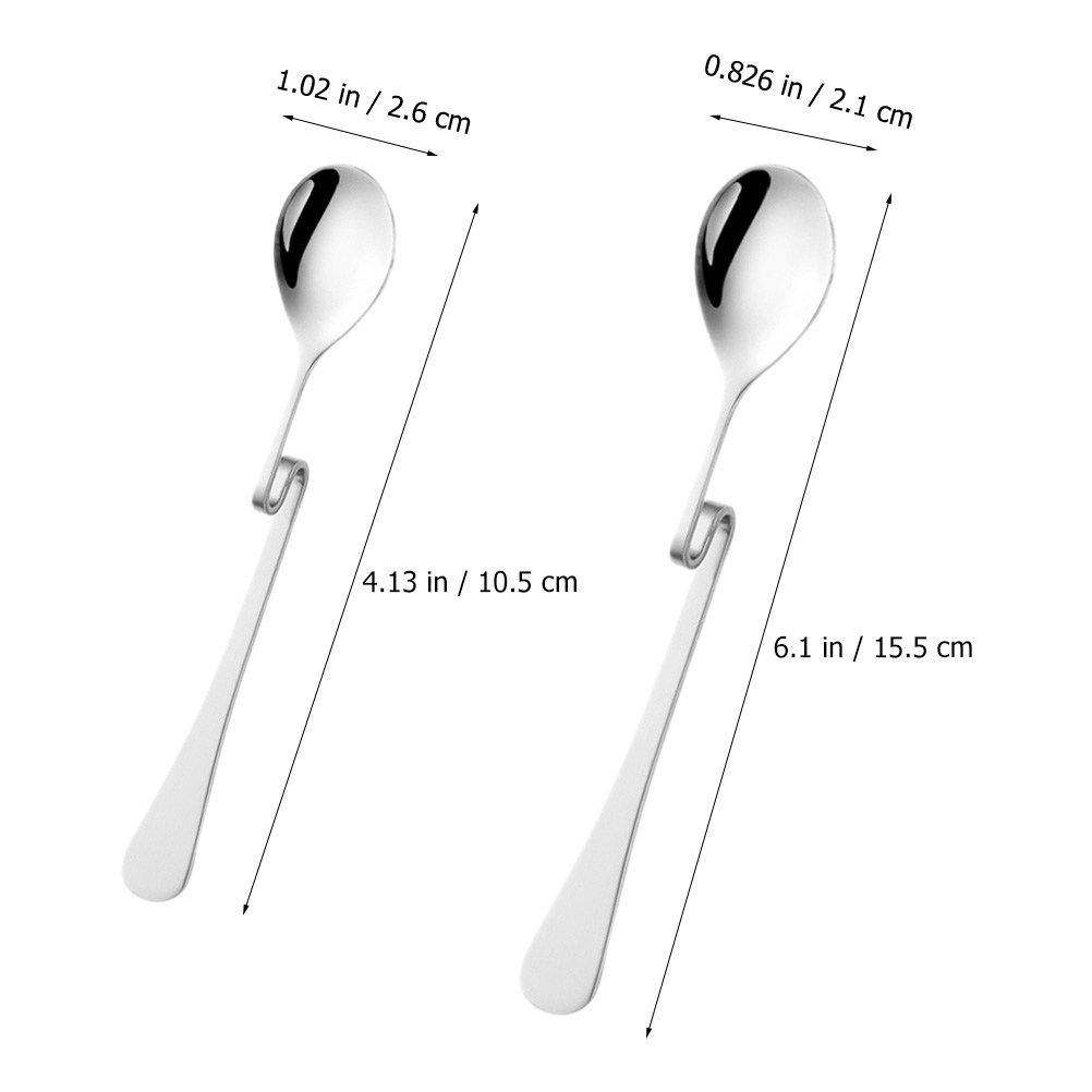 6 Stück Edelstahl-Dessertlöffe – Bar Spoon Twisted Bewertung und Preis