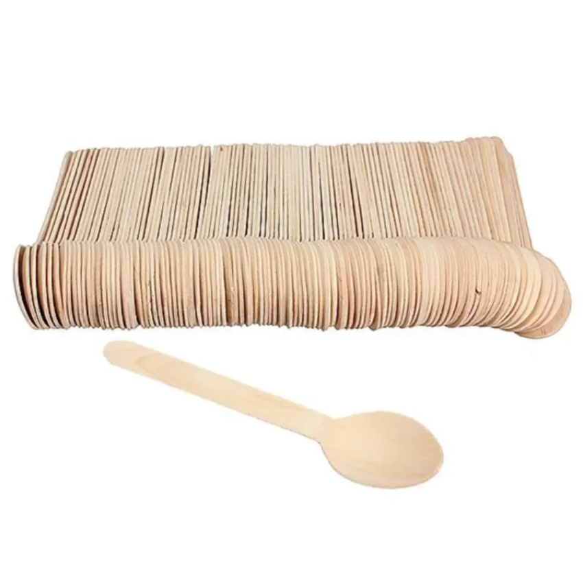 100 Stück Einweg-Holzlöffel, M – Ice Pick Pick Bewertung und Preis